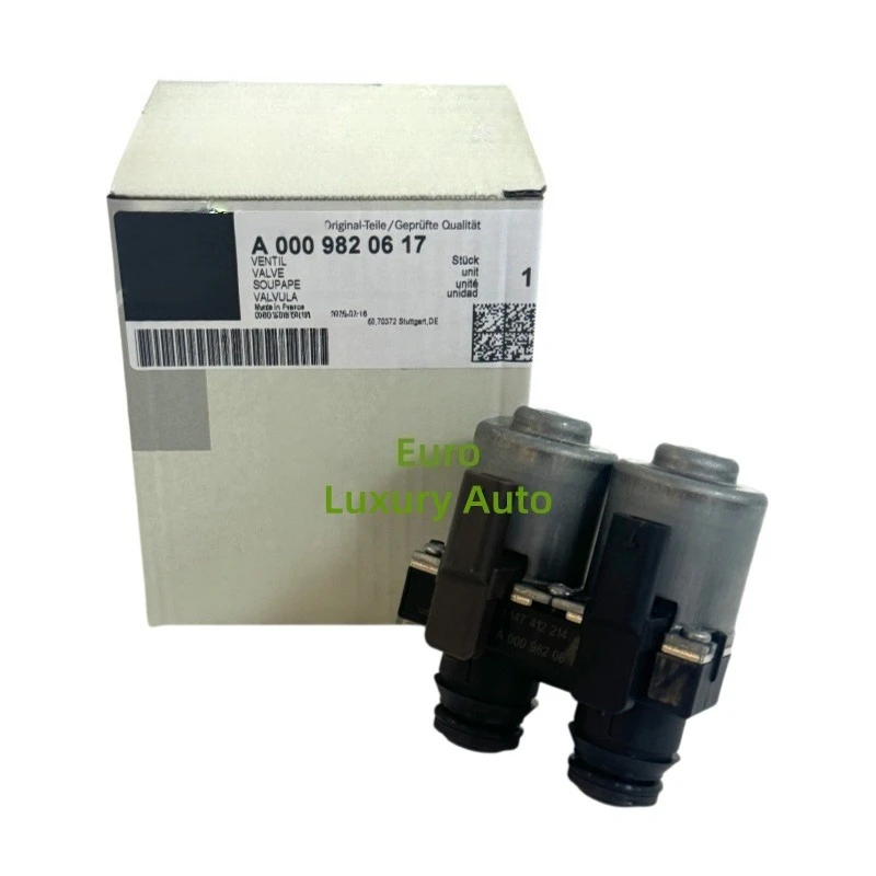 OEM Coolant Heater Control Valve A0009820617 for Mercedes‑Benz S‑Class V223 3.0 S 500 L EQ Boost 4‑matic W222, V222, X222