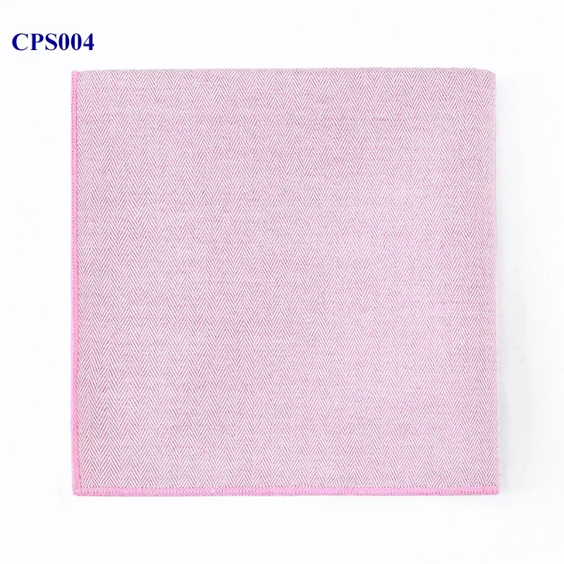 25 cm * 25 Abito da uomo Hanky Pocket Square Twill tinto in filo 10 colori Fazzoletto in cotone tinta unita Accessorio per asciugamani