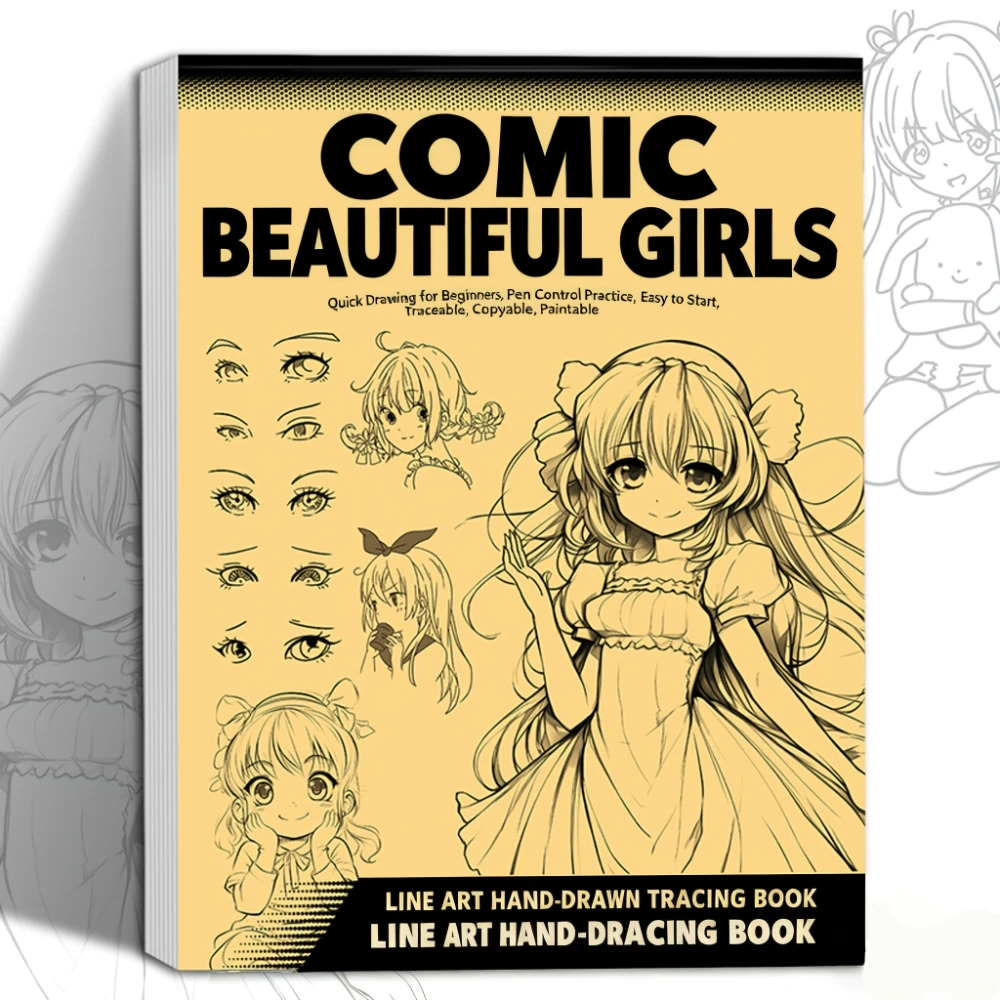 Two Anime Drawing Secrets, Easy to Learn from Scratch with Simple Line Drawing and Hand-Drawing Tutorials, Covering Character Design