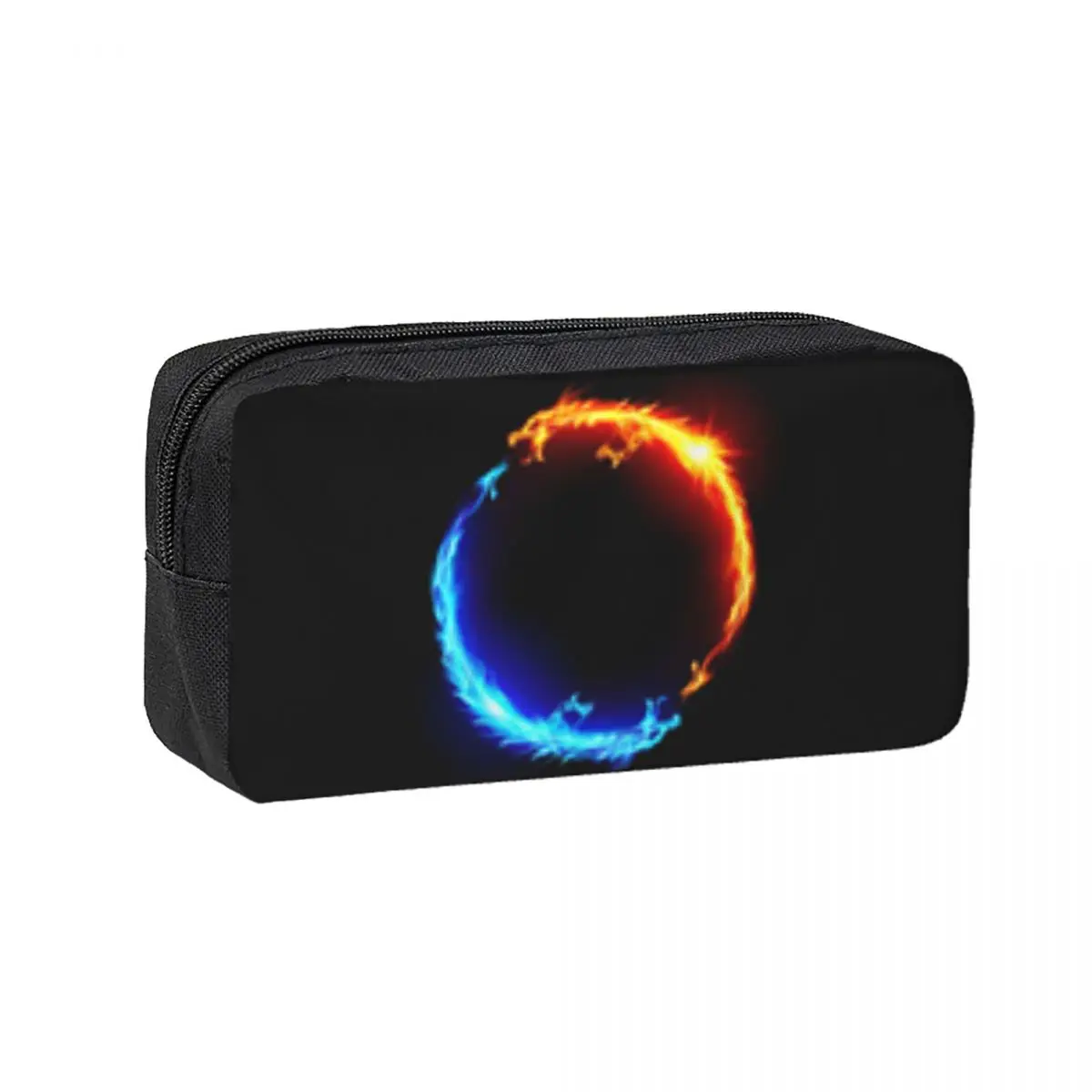 Red Fire Dragon Pencil Cases for Student School Pen Box Pencil Bag Large Storage Pencil Pouch Storage Stationery Supplies