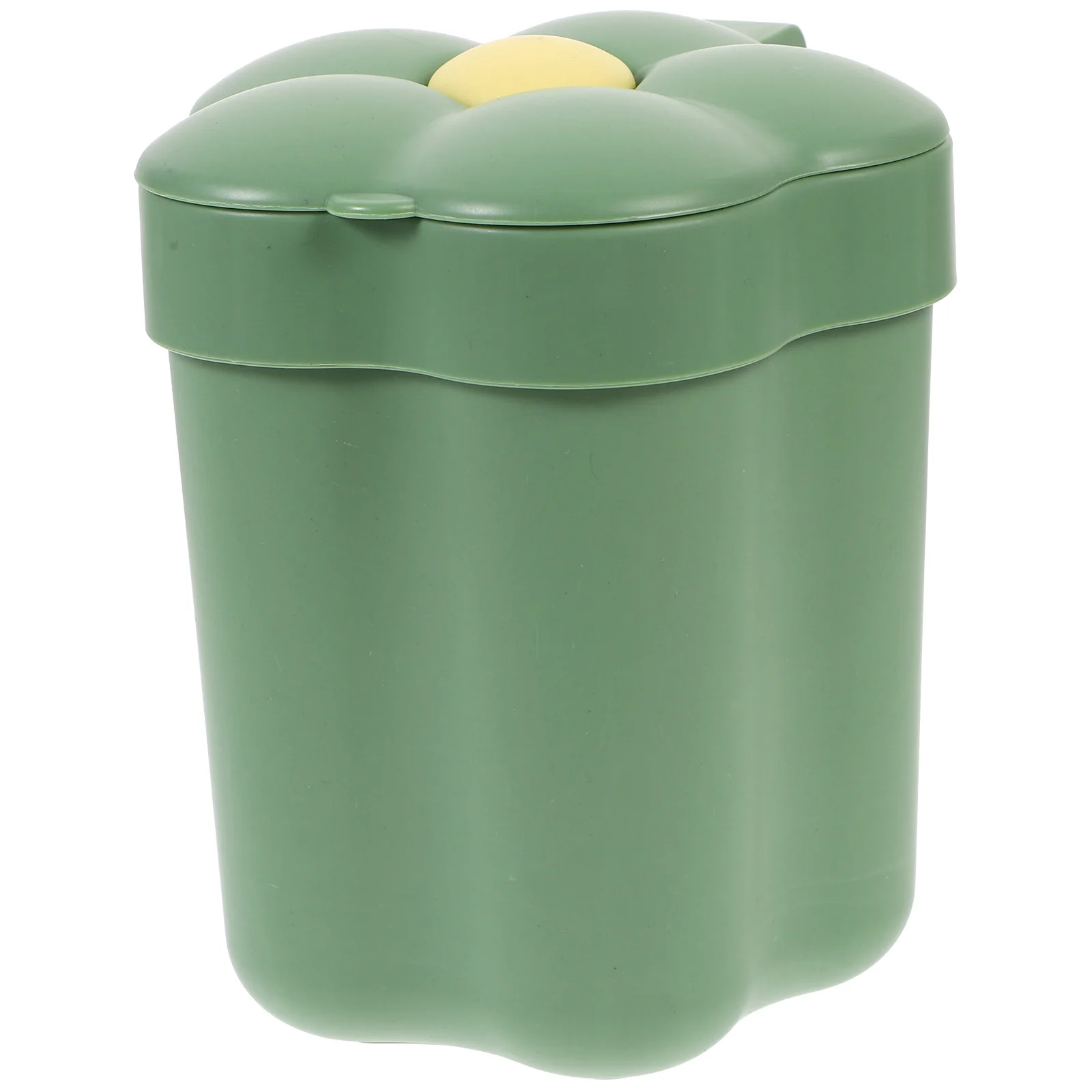 

Floral Trash Can Desktop Decoration Bathroom Waste Baskets Recycling Bin Office