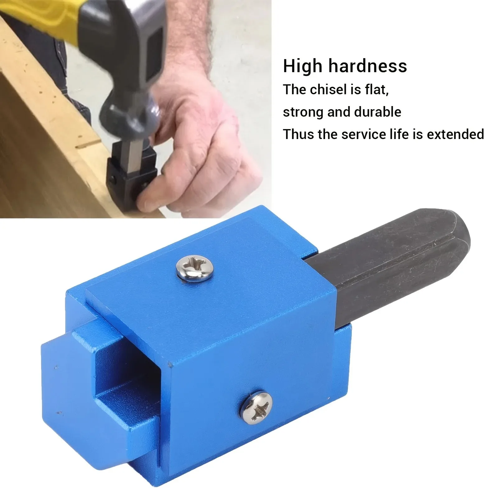 Woodworking Right-Angle Chisel - Household Square Door Lock/Aluminum Alloy Recessed Hinge Groove Tool, Special Steel Square Chis
