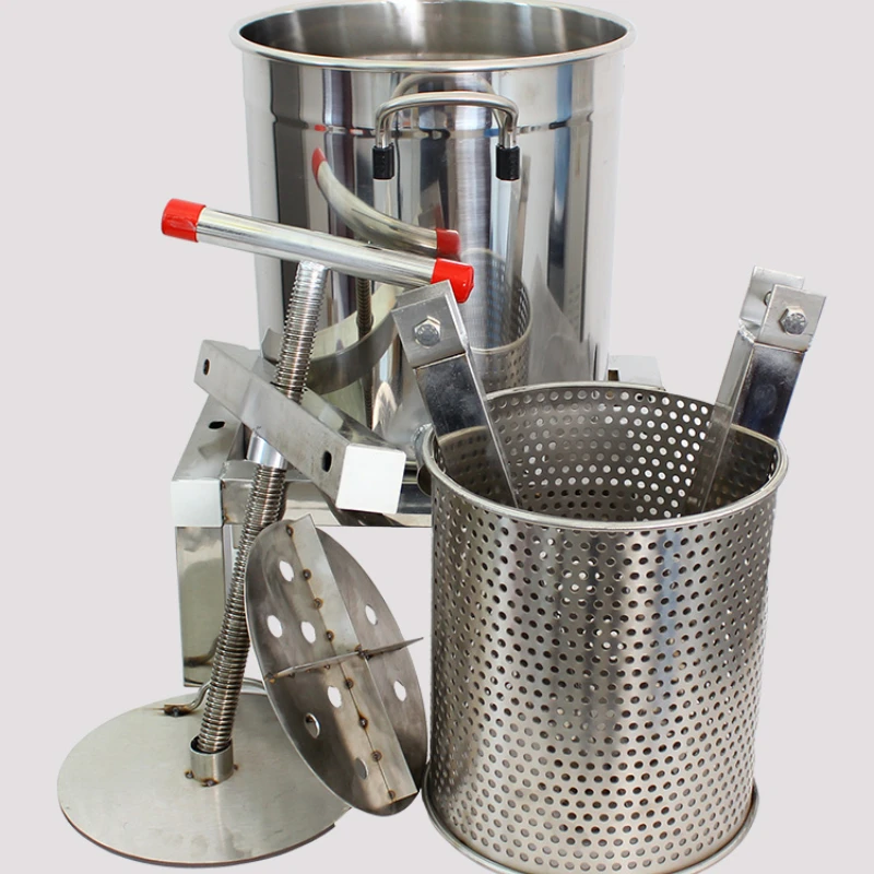 Honey Press Machine Stainless Steel Small Wax Press Machine Household Honey Extractor Closed Juicer