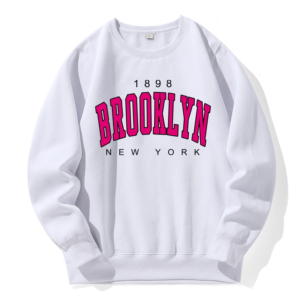 

Модель 1898 года, модели Brooklyn New York, с рисунком семьи, теплые Свободные повседневные большие пуловеры, уличные свитшоты