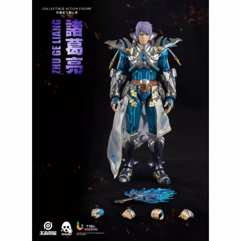 Goods in Stock Original 3A Threezero Honor of Kings Zhu Geliang 1/12 Game Character Model Movable Doll Art Collection Gift