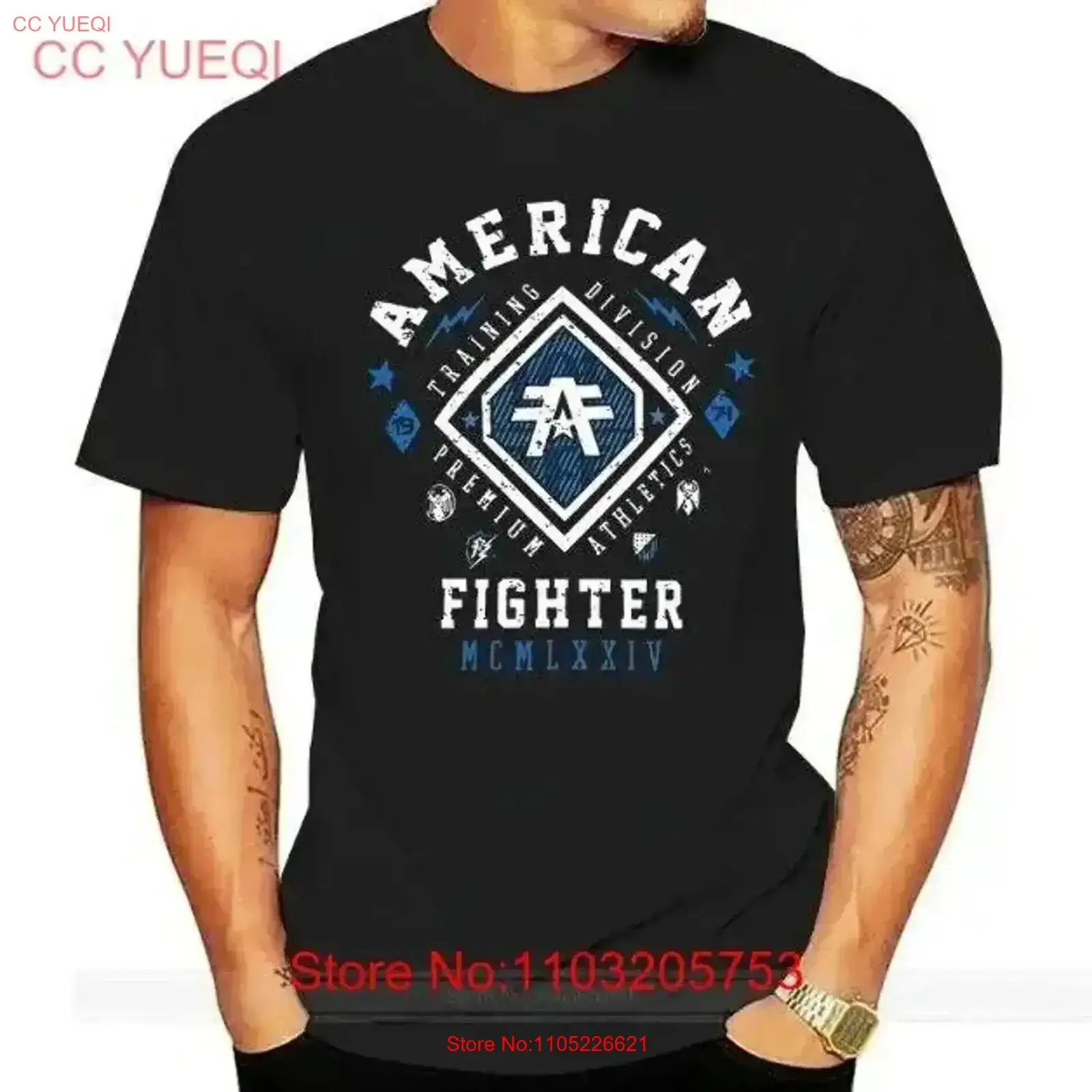 Camiseta American Fighter para hombre Santa Clara Athletic Premium XS 4XL vintage lavada para hombre ligeramente Top para uso diario vintage