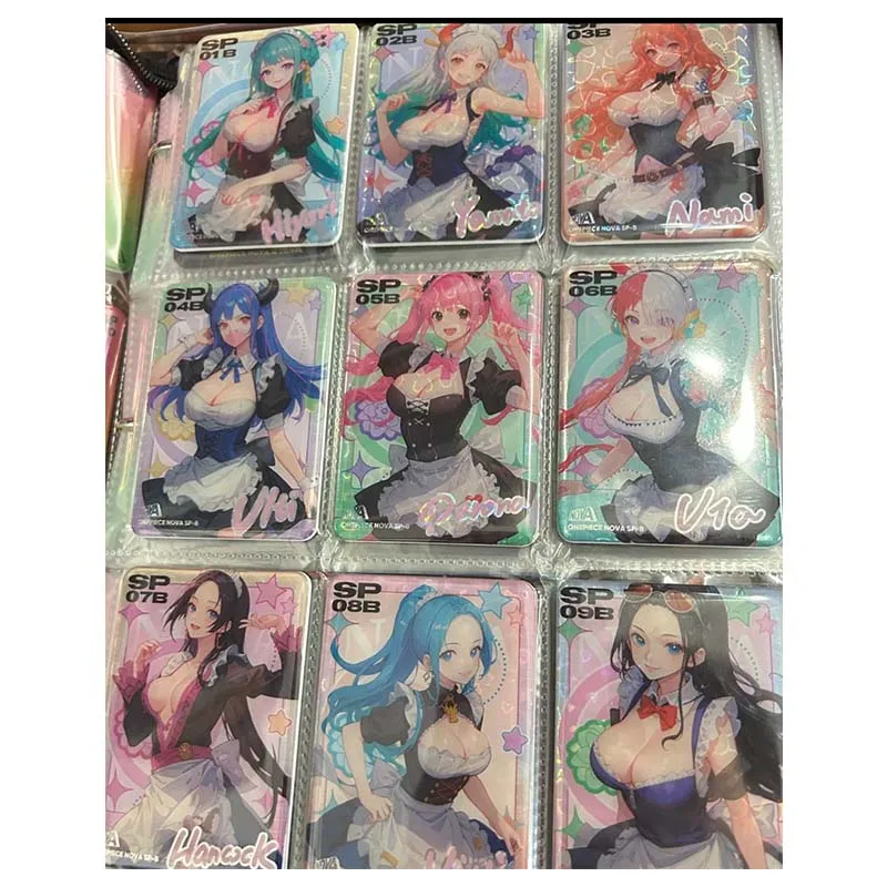 Anime ONE PIECE Rare SPA SPB CP JR Refraction Foil Robin Uta Yamato Hancock Nami Toys for boys Collectible Card Birthday Present