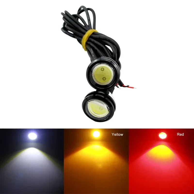 

2PCS Car LED Signal Bulb COB 18MM 23MM Eagle Eye DRL Daytime Running Lights Fog Lamp Brake Auto Reverse Parking Styling