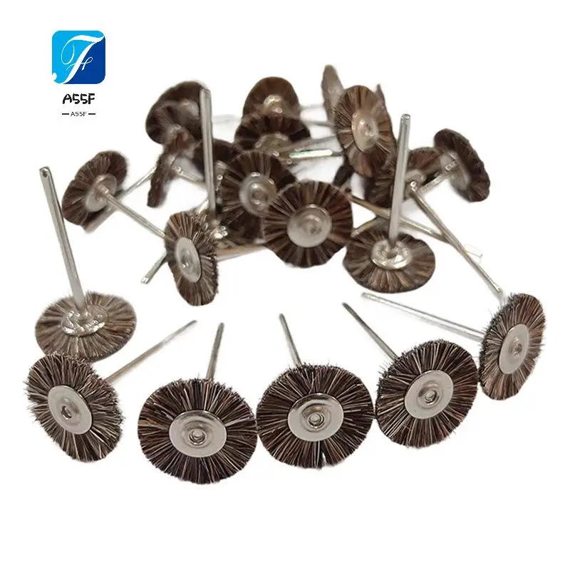 A55F-144Pcs 22Mm Mini Polishing Wheel Brushes For Jade Jewelry Shank T-Shaped Brush Rotary Tools Jewelry Making Hand Tool