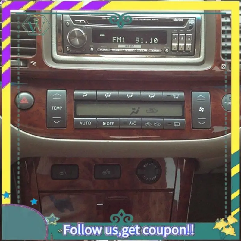 

Upgraded Car Central Control Air Conditioning Panel Cover A/C Adjustment Button Frame For Toyota Camry 2002-2006 US Version