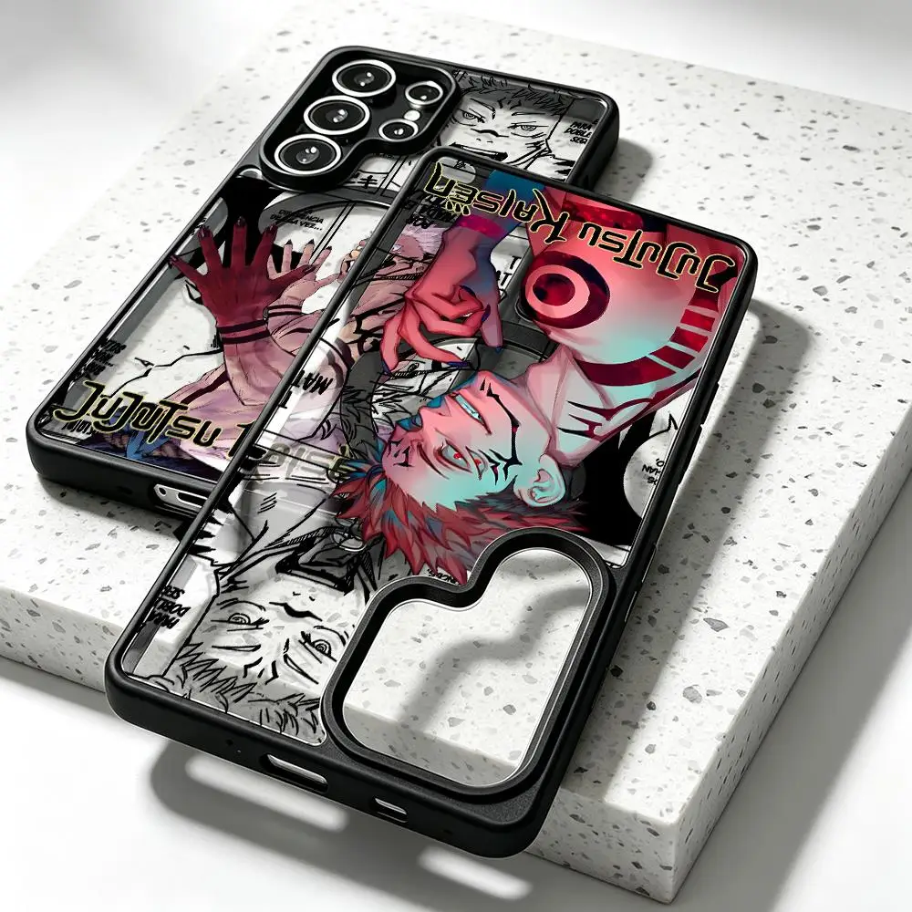 Hot J-Jujutsu Kaisen Magnetic Phone Cover Case for Samsung Galaxy S26 S23 S22 Plus S26+ S24+ S25 Ultra S25 S24 FE S23+