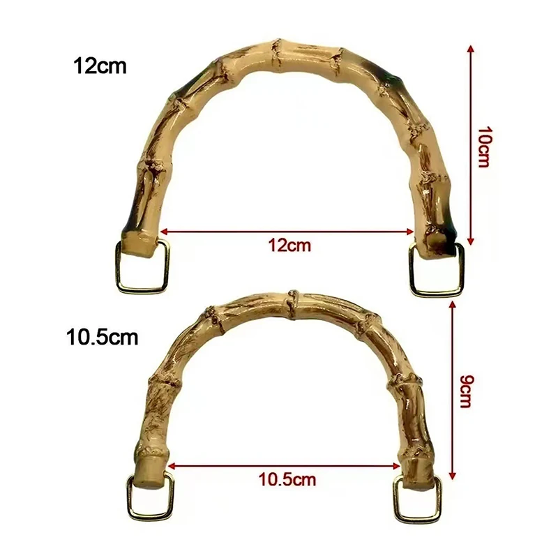 丸い竹の木のハンドル,d字型,ヴィンテージのハンドバッグの交換用ストラップ,DIYバッグアクセサリー,天然のwoden,新しい