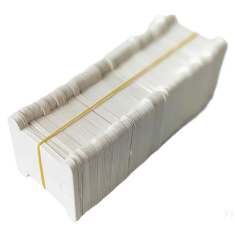 [YU] 50/200 pièces bobines de fil de carton bobine de fil outil de couture support de bobine pour point de croix broderie fil de coton bricolage