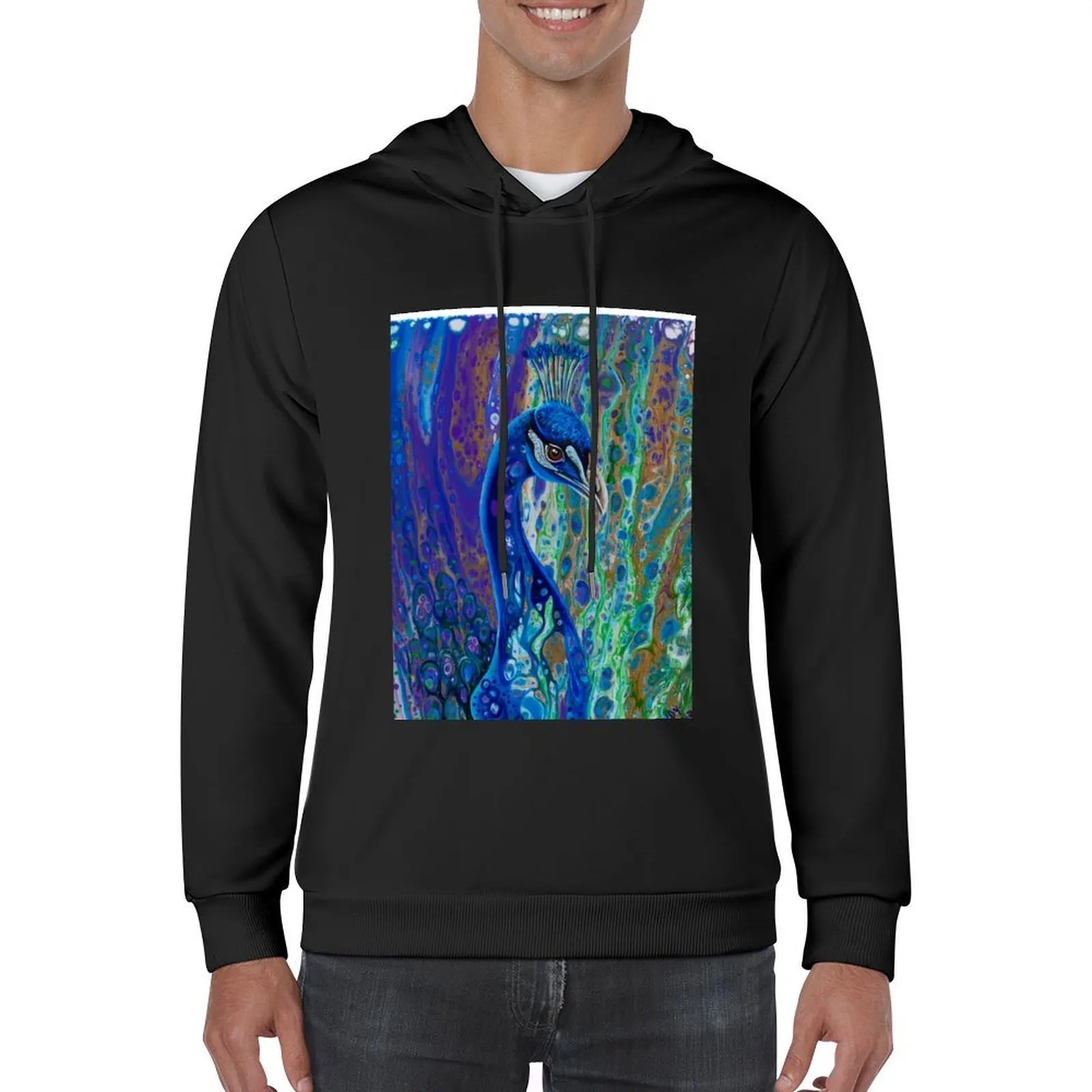 Pretty Bird، الطاووس هوديي الرجال الشتاء سترة الرجال العرق قميص بلوزة الرجال معطف هوديس للرجال جودة عالية