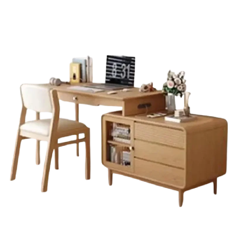 Italian Office Computer Table Study Home Storage Writing Wooden Study Computer Desks Side Luxury Scrivania Trendy Furniture