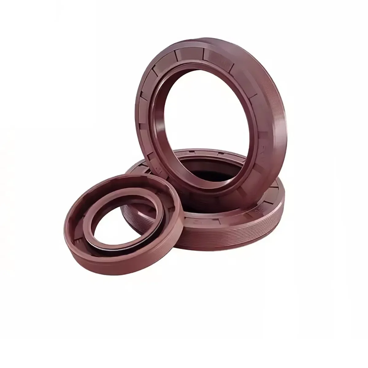 1 buah FKM Framework segel minyak TC Fluoro Rubber Gasket ring Cover Double Lip dengan Spring untuk Bearing Shaft ID 60/62/63/64mm