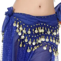 Fashion New Women Hip Scarf For Thailand/India/Arab Show Costumes Sequins Dancer Skirt Belly Dance Belt Hip Scarf Waist Chain