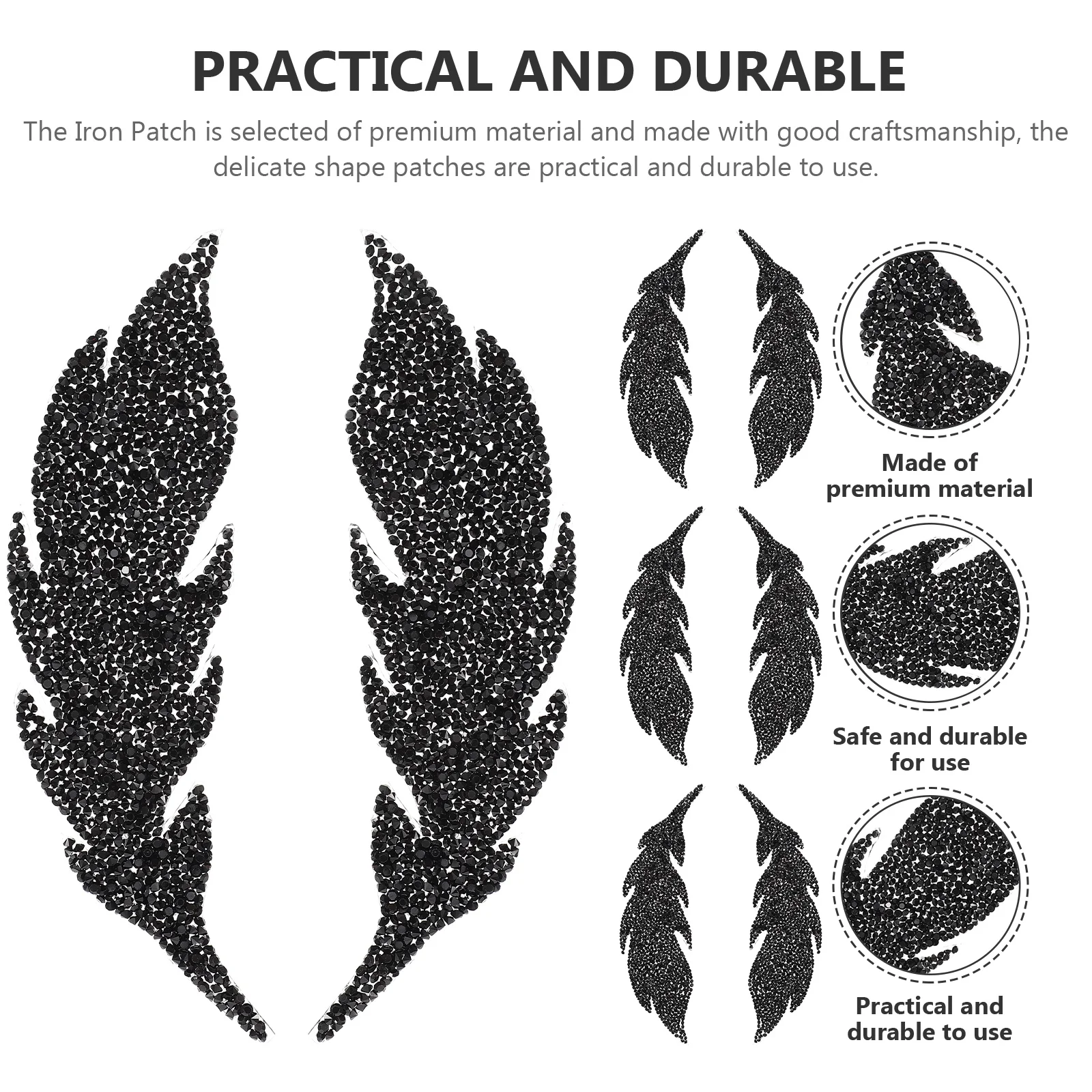 

Rhinestone Patch Stickers Iron On Diy Clothes Hats Bags Socks Decorative Wear-Resistant Clothing Accessories Handicraft