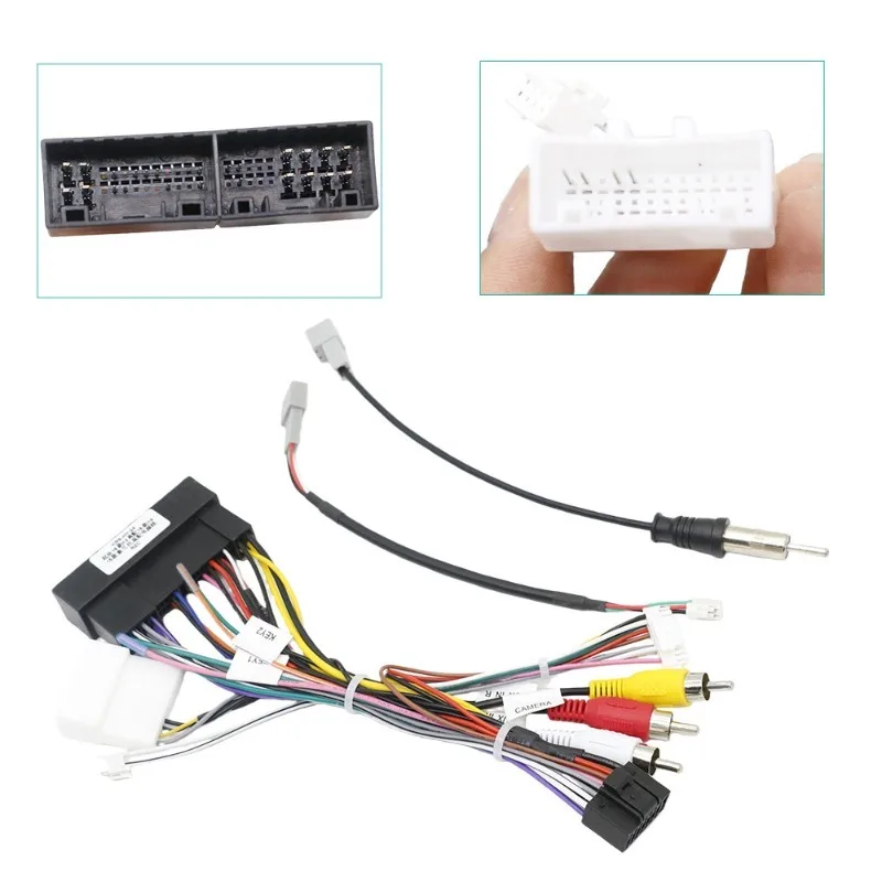 16 PIN Android Canbus Box  Adaptor For HYUNDAI SANTAFE/ IX45 /Elantra/ KIA Sorento /Sportage/Cerato/K3 Wirng Harness Cable