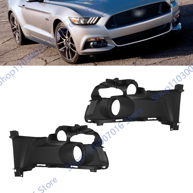 

Car Front Bumper Fog Light Cover For Ford Mustang 2015 2016 2017 FR3Z17E811AA Foglight Headlight Frame shade Accessories