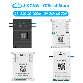 JIKONG BMS 4S/24S 12V 24V 72V アクティブバランス BMS スマート BMS 40A 60A 80A 100A 200A 300A Lifepo4 リチウムイオン Lto 18650 バッテリー BMS