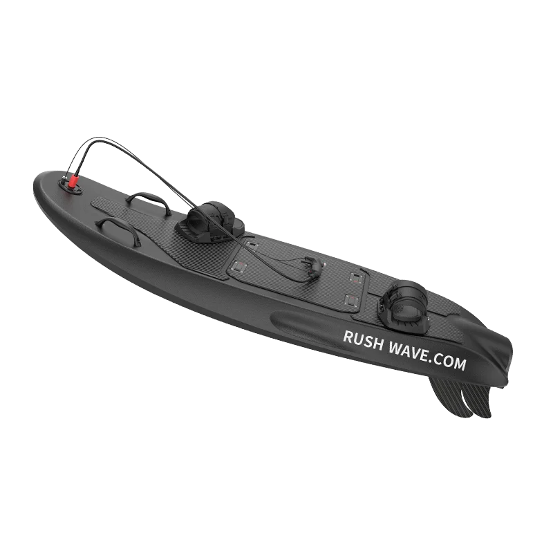 RUSH WAVE Black Rider G2 High-Performance Electric Jet Board for Surfing Power Board 55KM/H Lakes Rivers Factory Sale