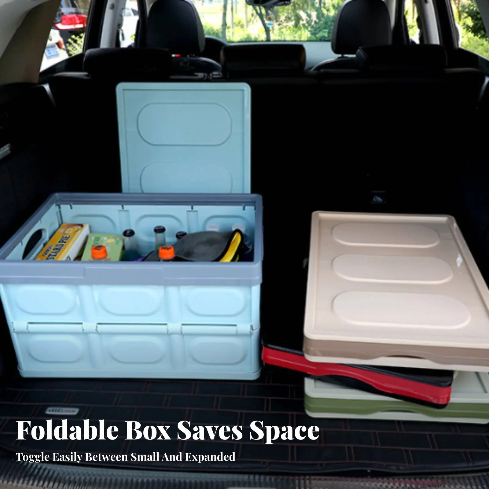 

Складной контейнер с несколькими отделениями, прочный, с усиленными ручками, для водителей