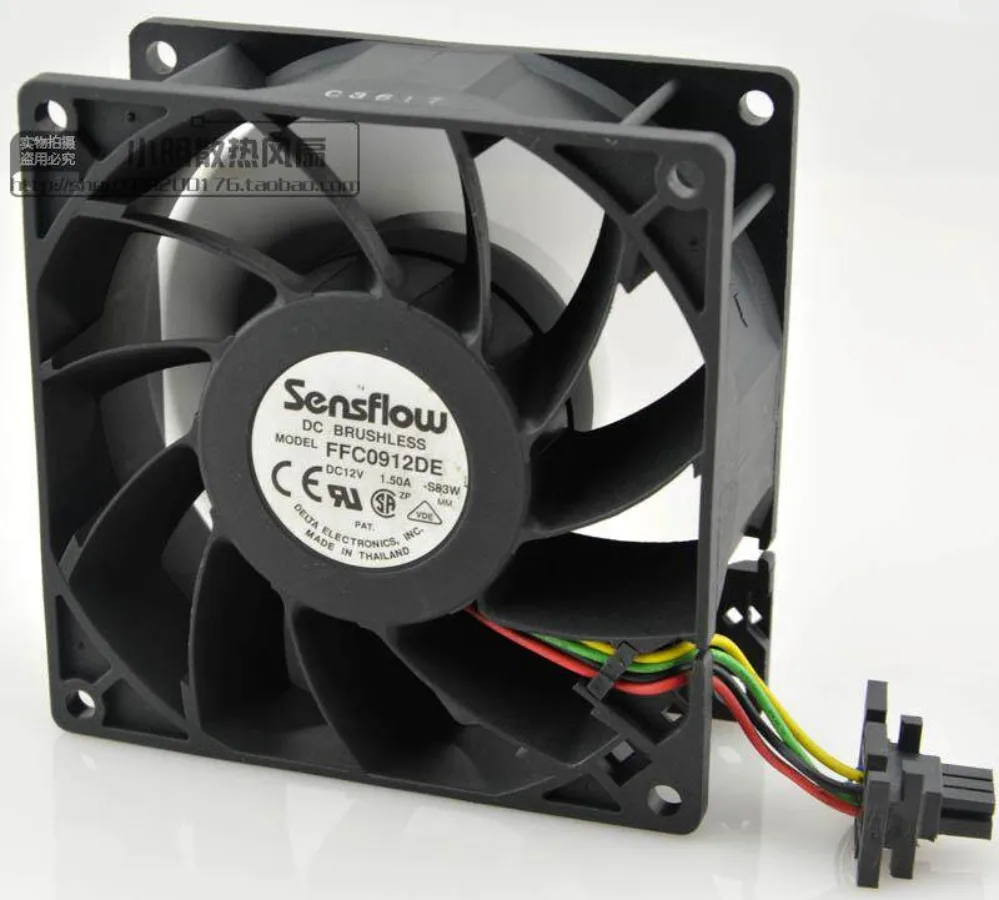 AA + Genuine Delta FFC0912DE 9038 12V 1.50A 9CM Strong Cooling Fan, Industrial Fan Wholesale Negotiated Price