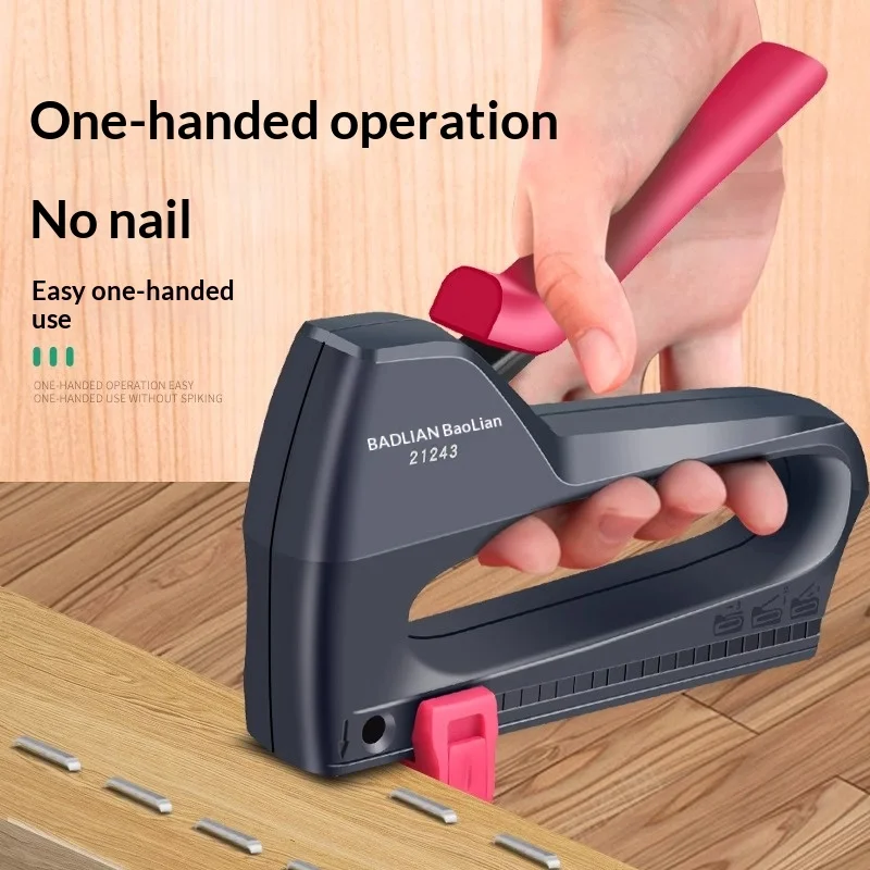 

Профессиональный ручной степлер для деревообработки - набор из 900 скоб для легких работ по гвоздеванию, столярных работ, обивки и декоративных работ