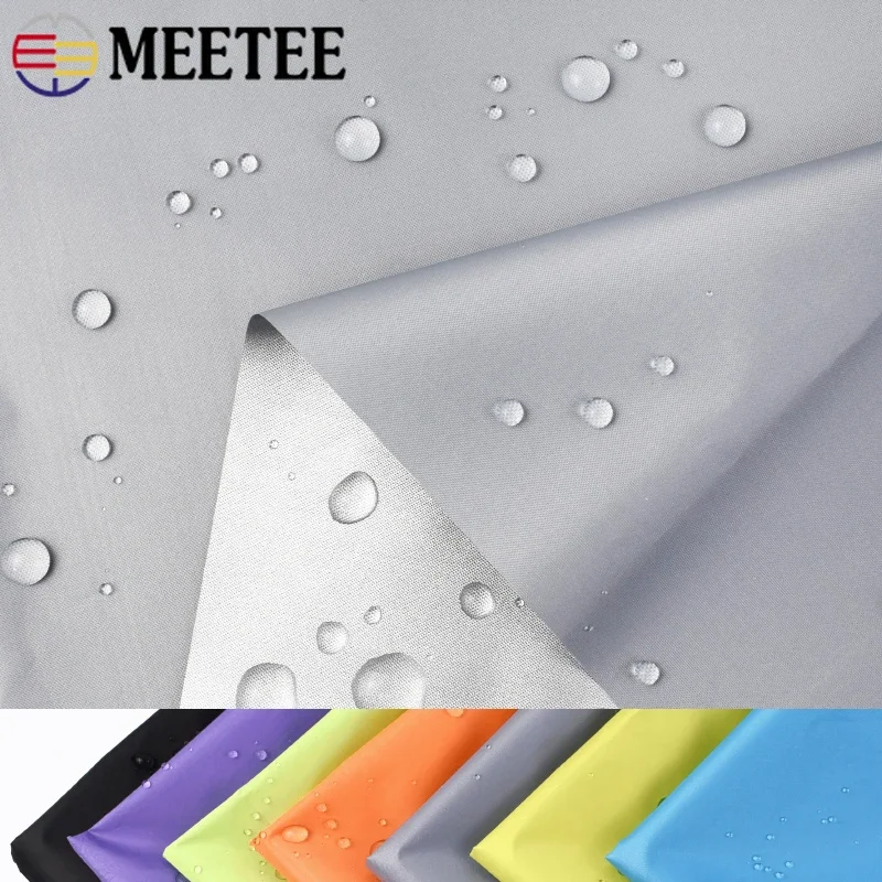 Meetee 100*148cm Waterproof Ripstop Fabric 190T Silver-coated Sunscreen Sunshade Umbrella Cloth Outdoor Tent Material By Meter