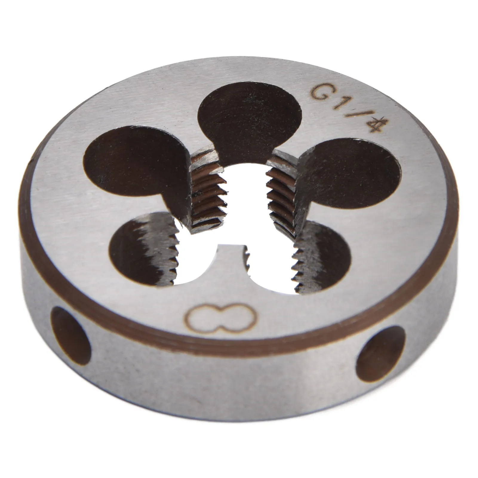 Troquel de rosca G1/4, acero de aleación, 5 orificios para virutas, herramienta accesorio precisa para roscado de tuberías, nuevo