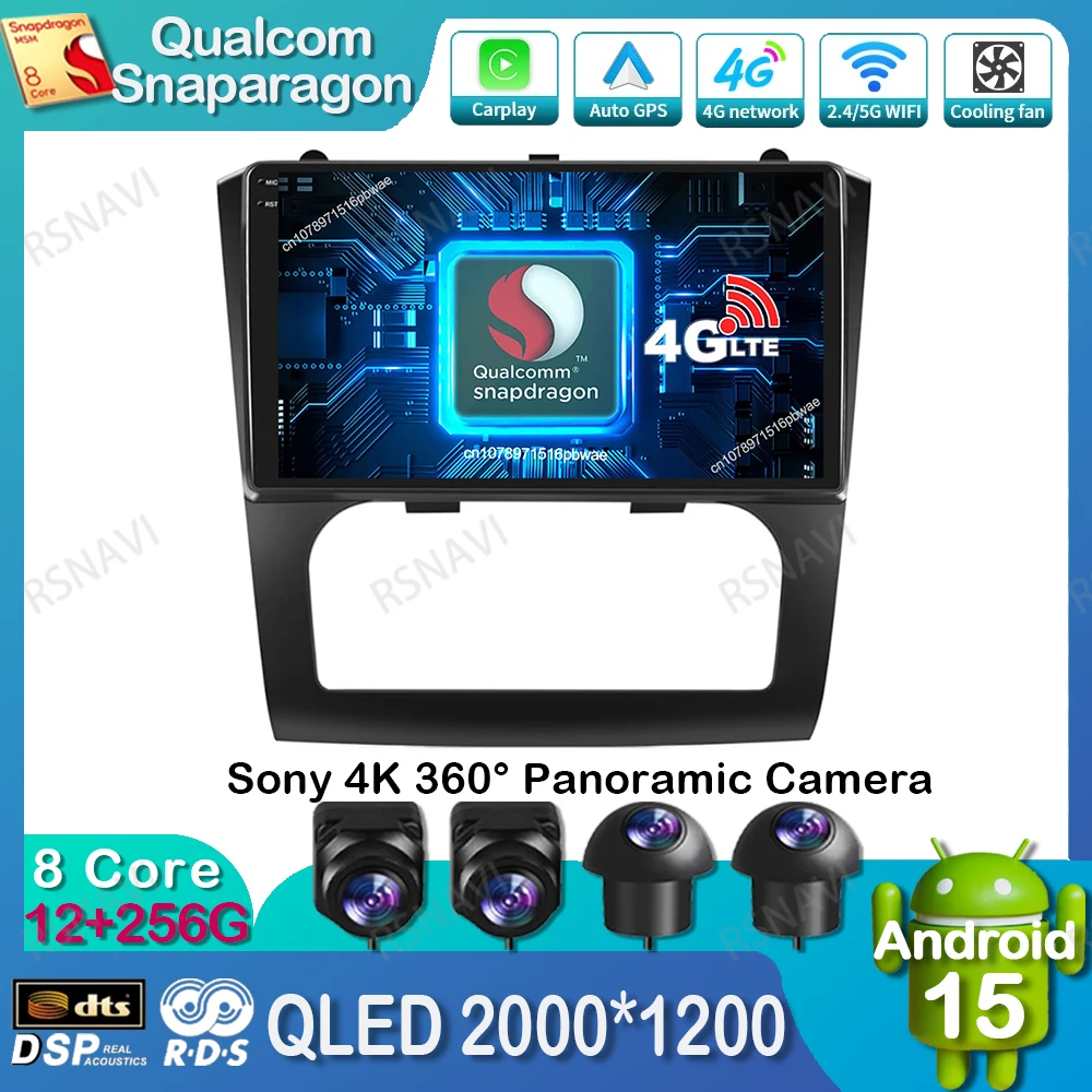 

Android 15 Car Radio For Nissan Altima Teana 2008-2012 DVD Stereo Viedo Player 4G LTE Qualcomm Autoradio DSP BT 5G WIFI QLED GPS