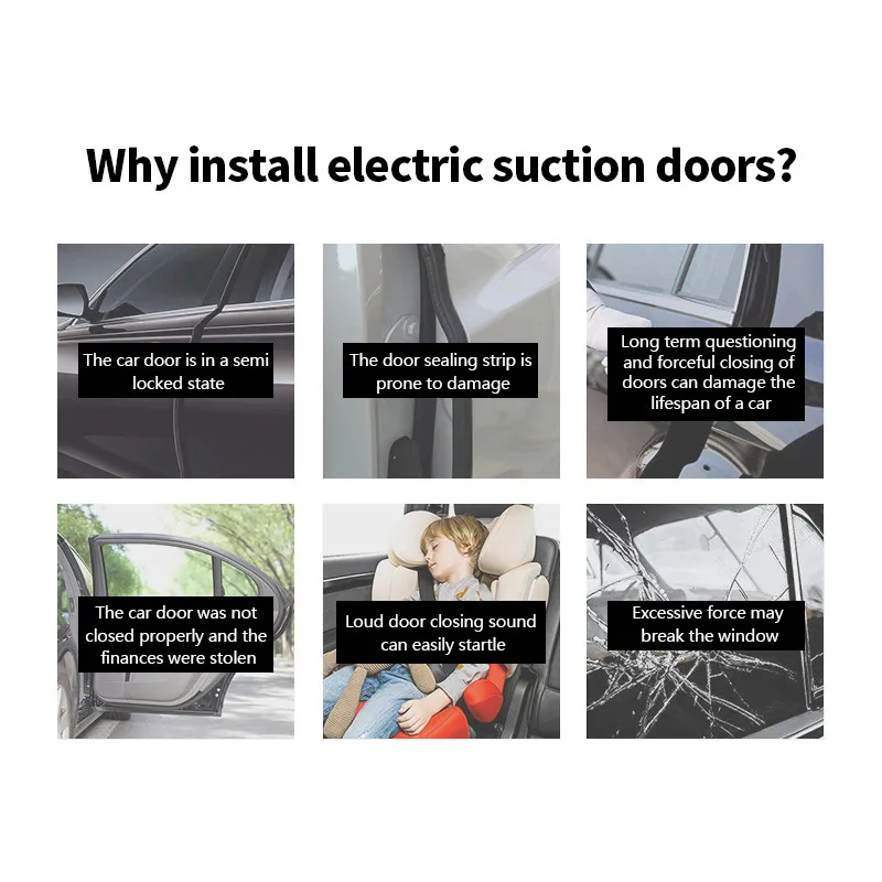 Factory Price 5th model 3 Y X S accessories Automatic Closing Wireless Smart Soft Closing Doors For Tesla Electric Suction Door