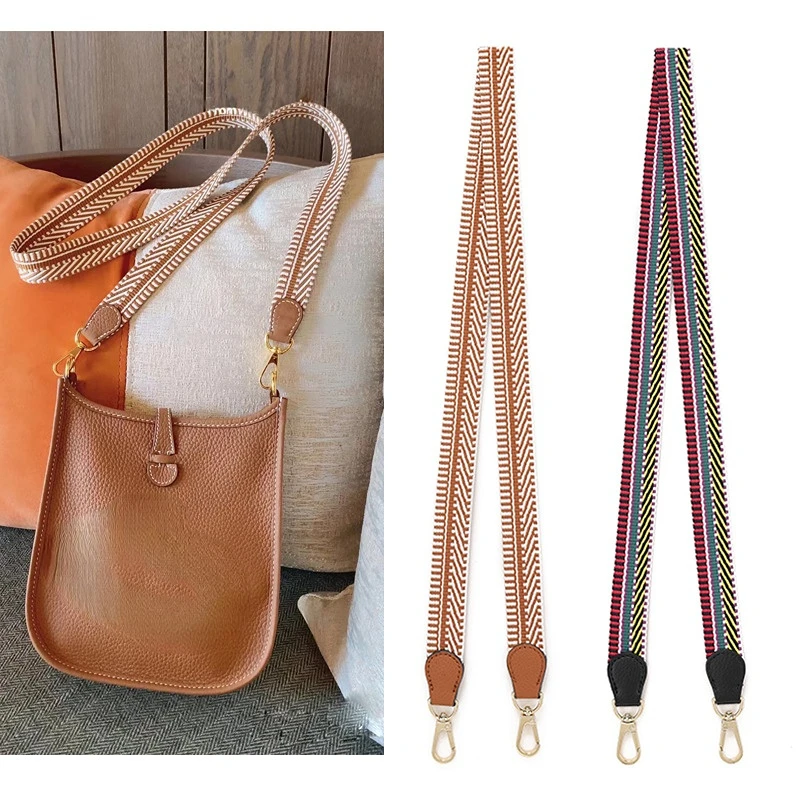95cm Lunch Box Bag Replacement Accessories Canvas 2.5cm Wide Shoulder Crossbody Strap For Luxury BagVegetable Basket Short Belt