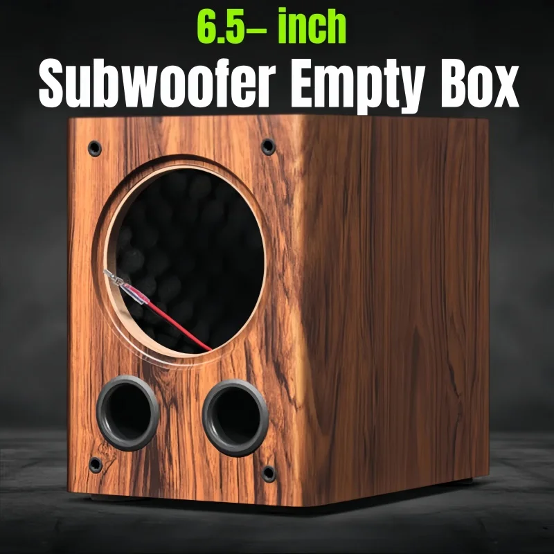 D06-6.5 inch subwoofer Empty Box,DIY Car/Home Woofer Box,1Piece Bass Speaker Box, Wooden Subwoofer Housing,Bass Sound Box