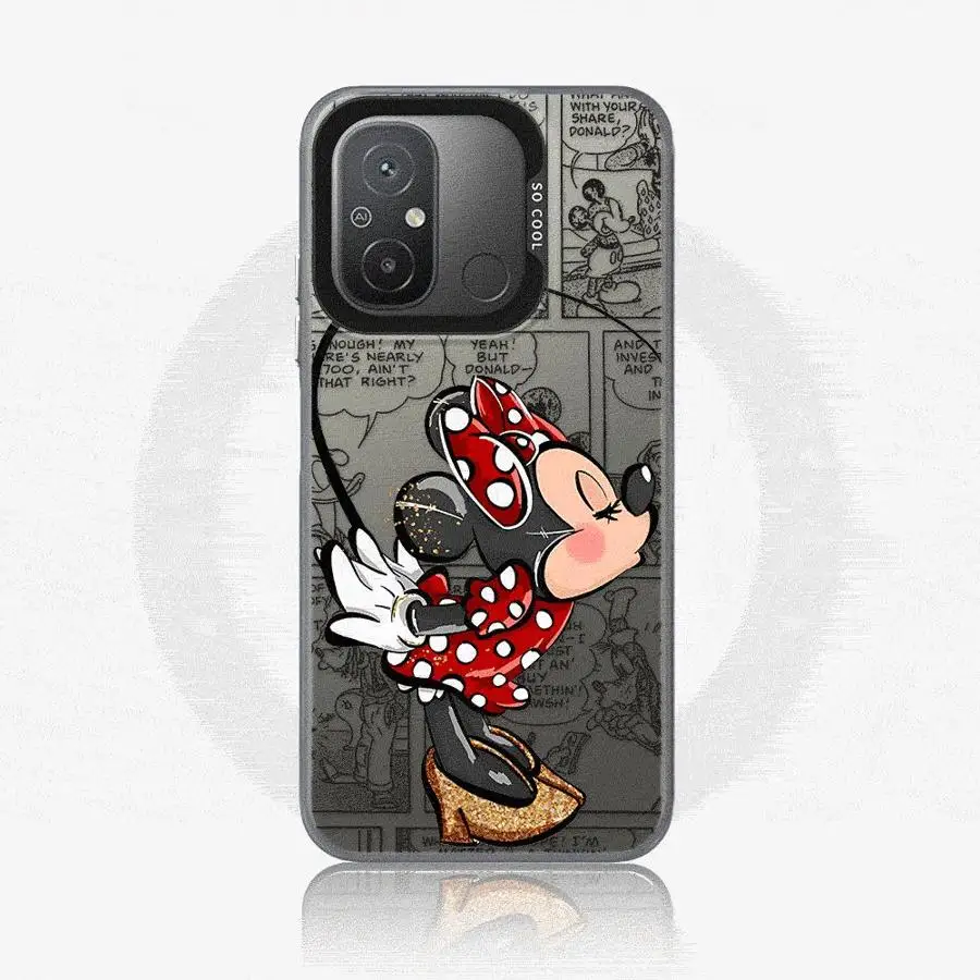 Mickey Minnie Cute Phone Case for Redmi 12 4G 12C 13C 4G 5G 13 4G Poco X3 NFC X3 Pro C50 C51 C61 Redmi A1 A2 Plus A3x