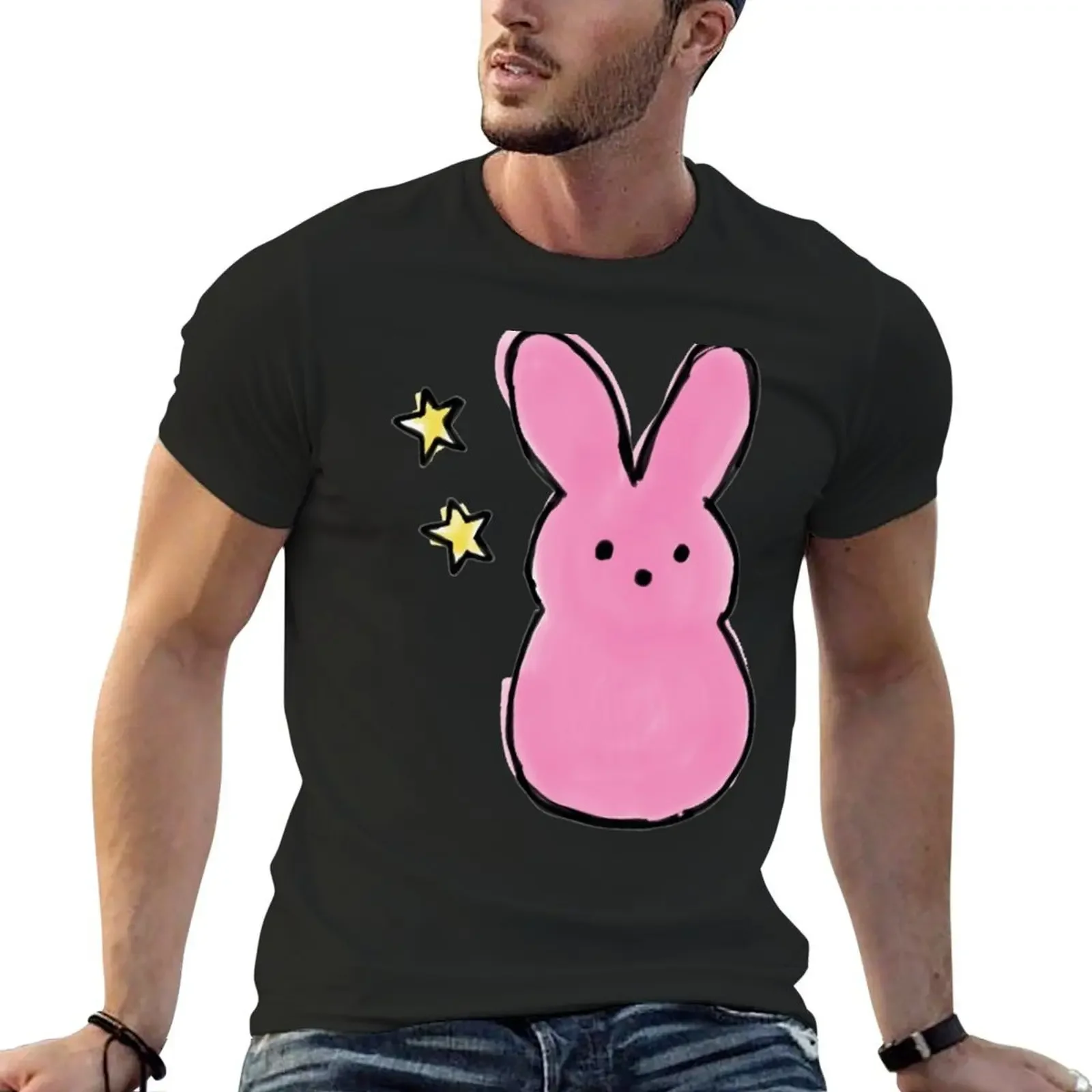 

lil peep bunny T-Shirt summer clothes korean fashion quick drying custom shirt mens designer t shirt