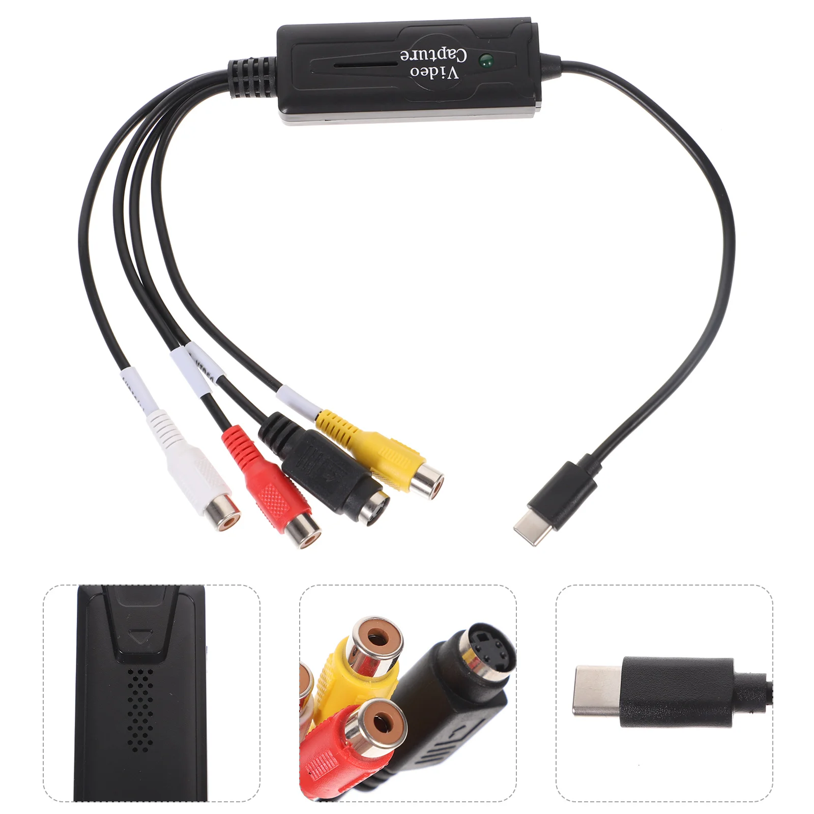 Video Av Capture Card to Digital Converter Portable Device Copper for Phone Recording Accessory