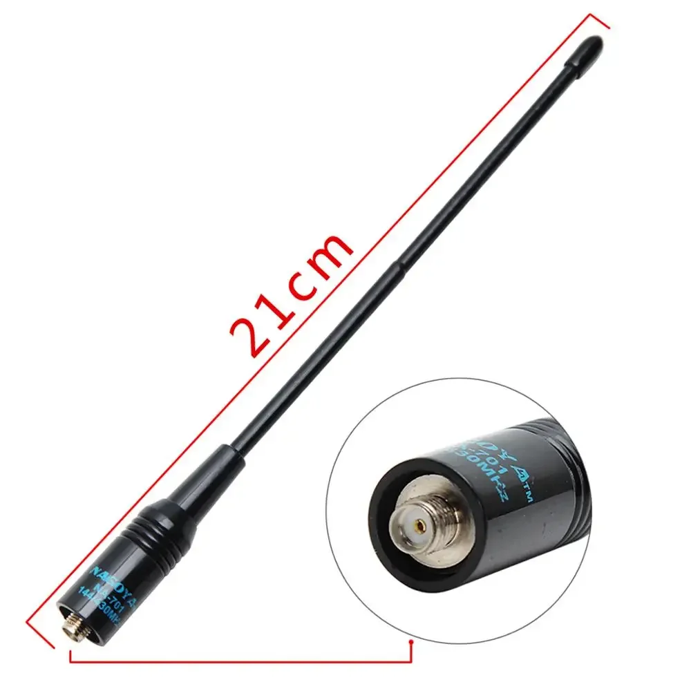 Nagoya NA-701 SMA-Female Dual Band Handheld Soft Antenna for BaoFeng UV-5R UV-82 BF-888S UVB3 Plus Wouxun KG-UVD1P Walkie Talkie