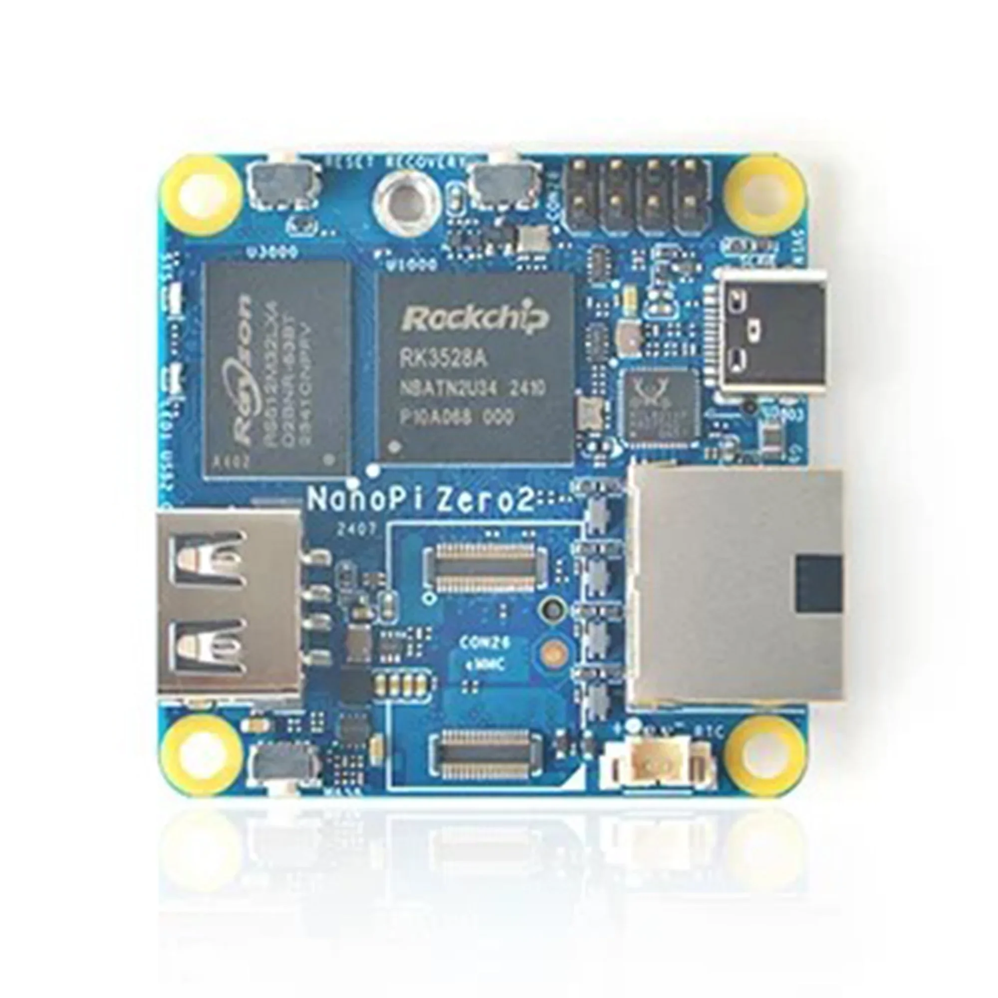 Imagem -05 - Porta Nano Ethernet Shell de Metal Wifi Mini Placa Demônio Nanopi Zero2 Rk3528a Rockchip Rk3528a