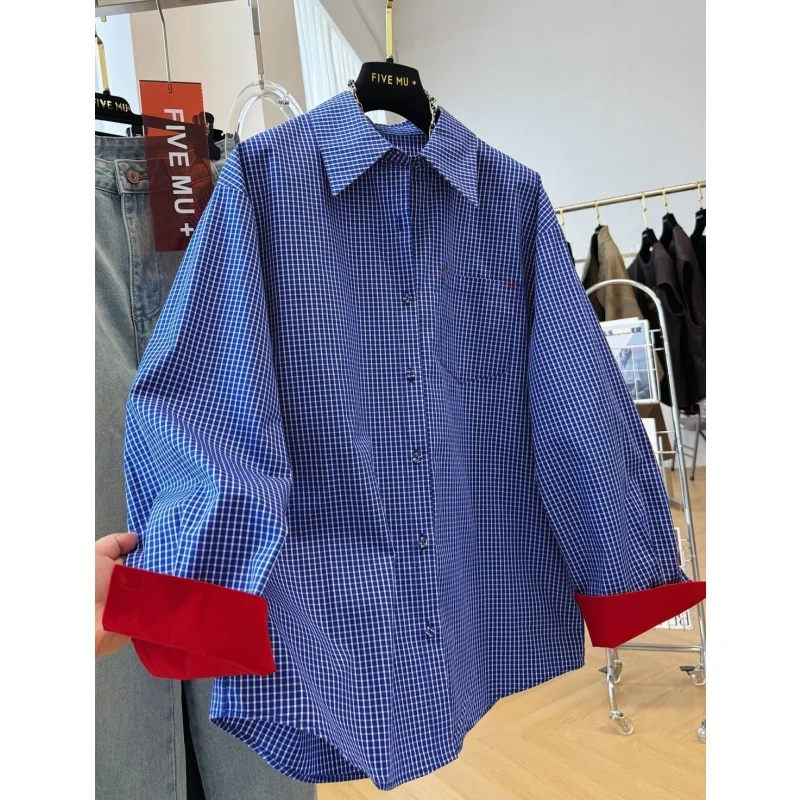 

plus Size 300 Pou Retro Plaid Long Sve irt Men's Spring Autumn New Color Blo Cuff Casual Sle ex irt