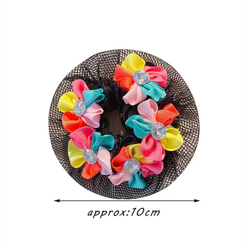 Ballet Latin dance hair net female girl dance exam hair net pocket head flower children\'s ball head coil hair headdress