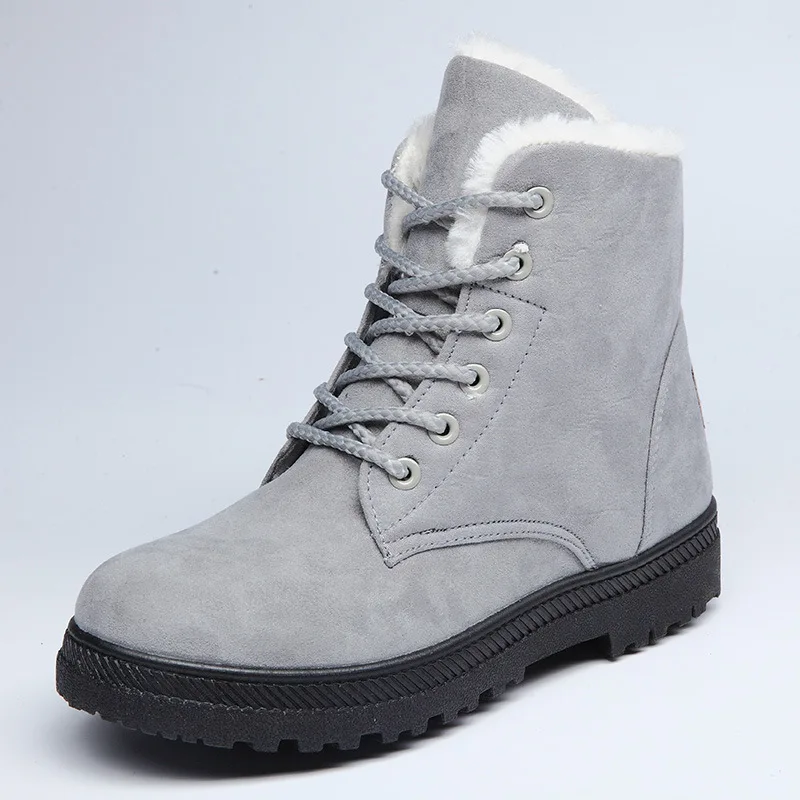 2025 Winter New Fashion Women's Boots Thickened Warm Cotton Shoes Suede Thick Soled Non-slip Woman Sneakers Casual Snow Boots image 5