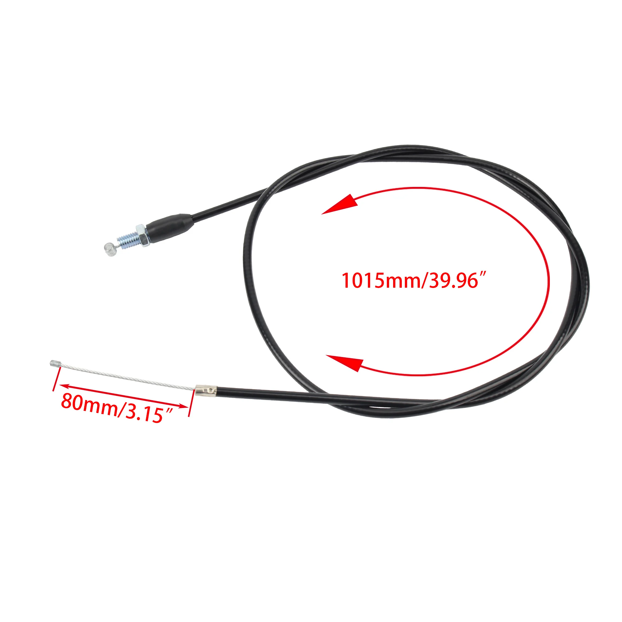 Motorcycle Straight Head Throttle Cable Total Length 1015mm Travel 80mm Universal For Longding 2 Stroke Adjustable Accessories