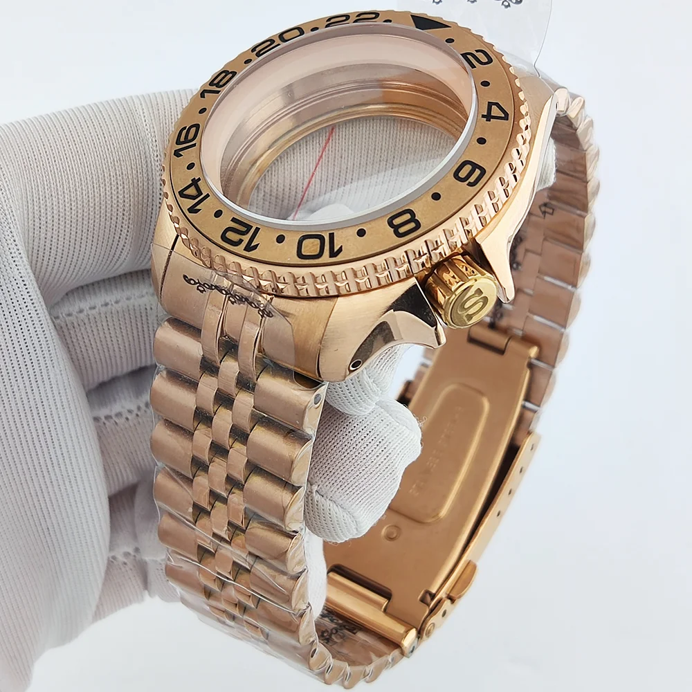 Boîtier de montre de luxe pour hommes, 40mm, SKX007, NH35, adapté au cadran 28.5mm, boîtier étanche en verre saphir