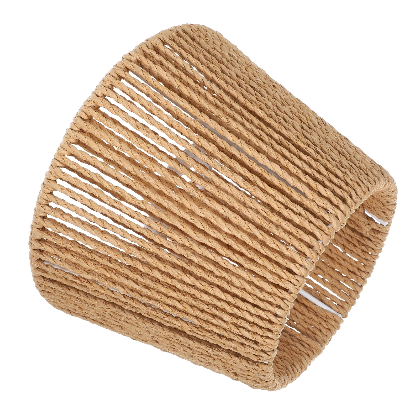 

Paper Rope Lampshade E27 E14 Hand-woven Brown Desk Ceiling Light Covers Woven Shade Indoor Pendant Office Hanging Lamp Cover