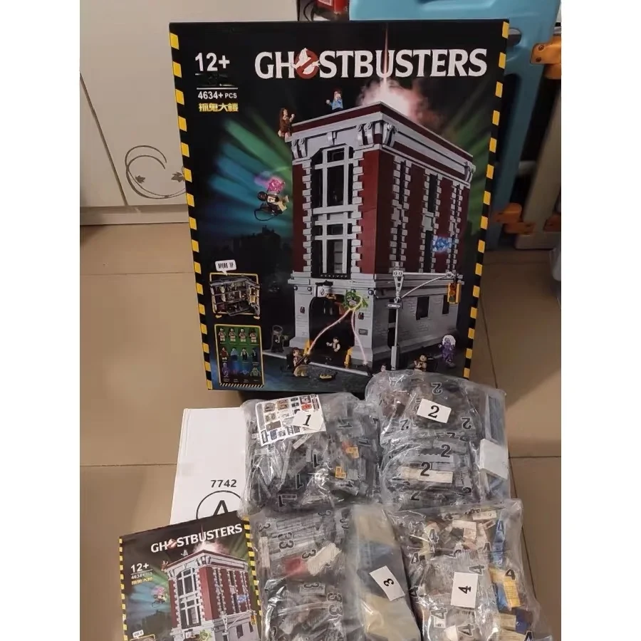 الصندوق الأصلي متوافق 75827 4634 قطعة صالح 75827 Ghostbusters Firehouse 83001 اللبنات الطوب عدة هدايا عيد الميلاد عيد الميلاد