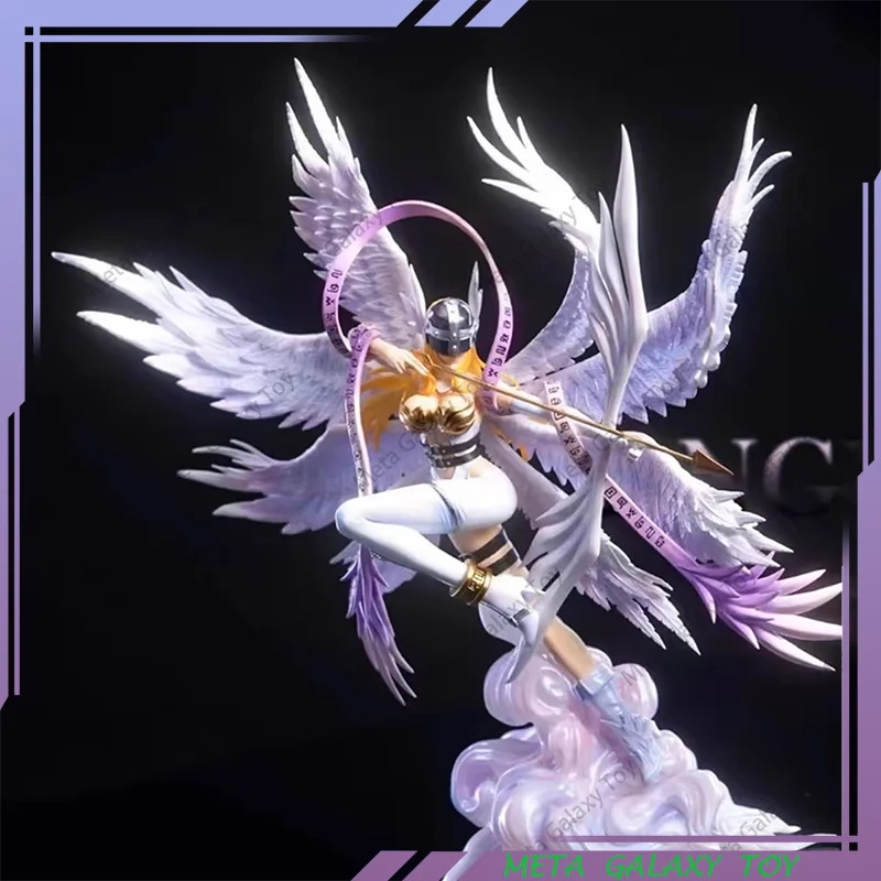 

Digimon Adventure Angewomon Action Figure Archery Angewomon Anime Figurine 30cm Gk Model Statue Collection Doll Custom Toy Gifts
