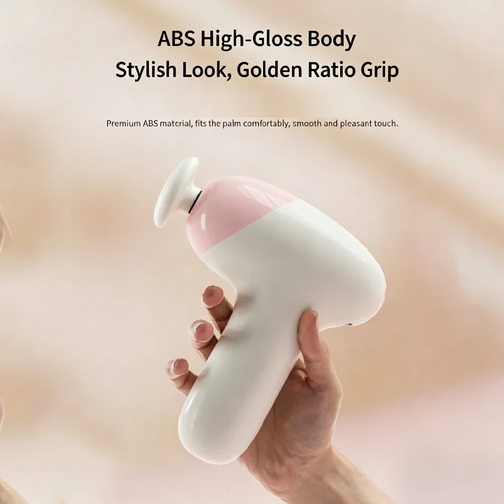 Submarine Appearance Fascia Massage Gun, Deep Tissue Massager, Smooth Grip, 5 Levels Adjustable Force, 4 Exquisite Massage Heads