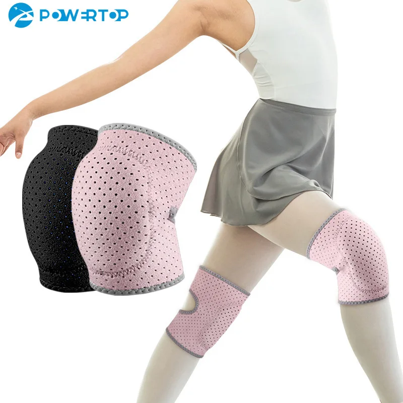 1Pair Women Kids Knee Pads Dance Yoga Tennis Knee Support Brace Sport Gym Kneepad Children Workout Padded Sponge Knee